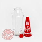 Reproduction Glass Oil Bottle - The Depot Quart