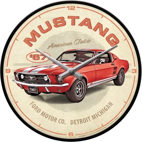 1967 Ford Mustang GT Wall Clock