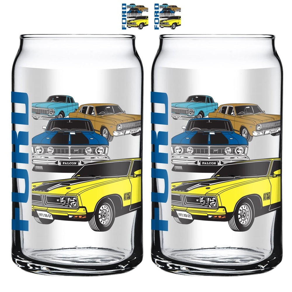 Ford Can Glasses - 2 Pack