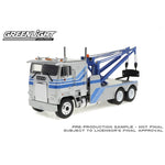 1:43 1984 Freightliner FLA 9664 Tow Truck - Silver & Blue
