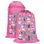 Expandable Laundry Bag - Van Living - Vintage Pink