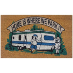Home is Where We Park It Coir PVC Backed Doormat