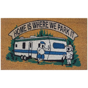 Home is Where We Park It Coir PVC Backed Doormat
