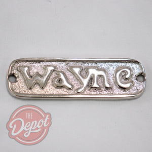 Reproduction Wayne ASS70 "Wayne" Nameplate