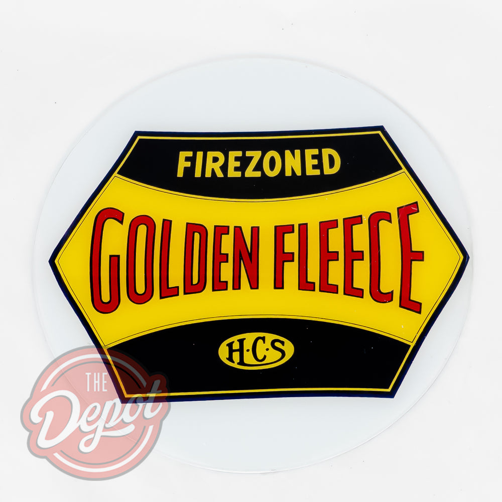 Reproduction Bowser Canteen Glass Insert - Golden Fleece Hex Firezone