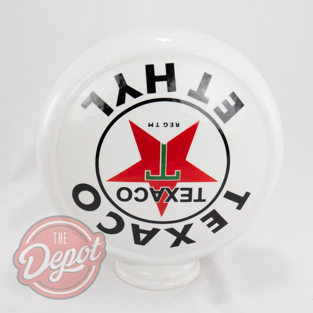 Bowser Globe (Opal Glass) - Texaco Ethyl