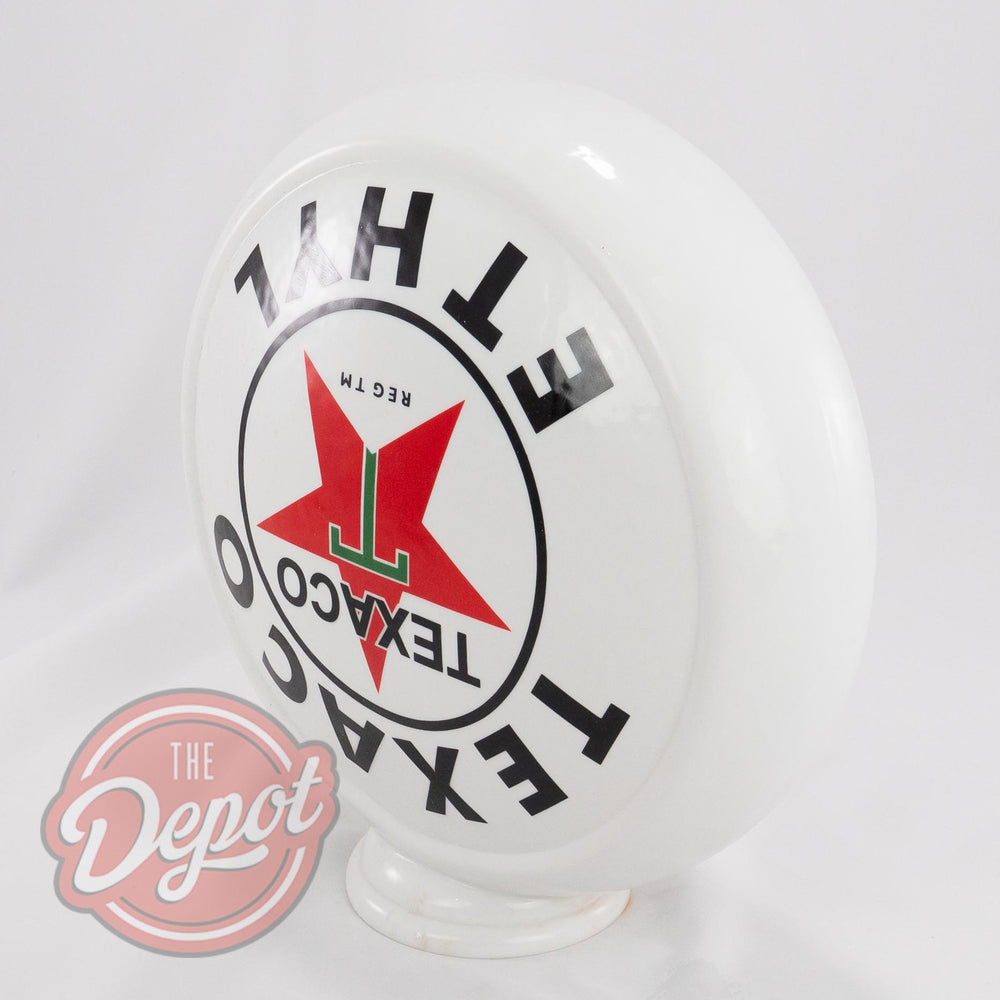 Bowser Globe (Opal Glass) - Texaco Ethyl