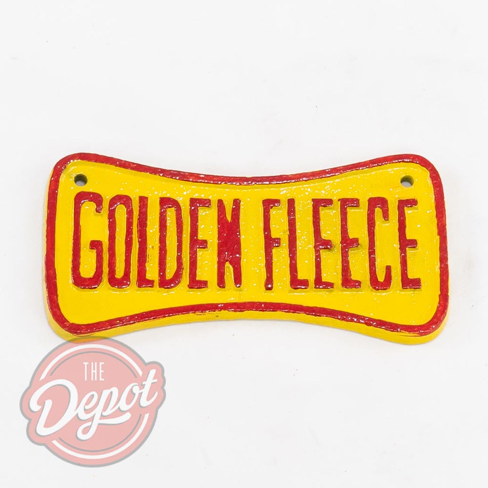 Cast Iron Sign - Golden Fleece Dogbone Name Plate