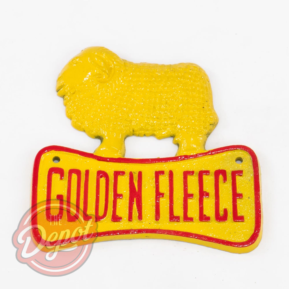 Cast Iron Sign - Golden Fleece Ram & Dogbone