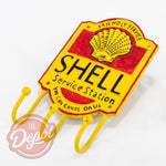 Cast Iron Sign - Shell Service with Hooks