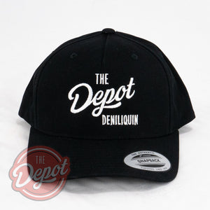 The Depot Cap - Black Script