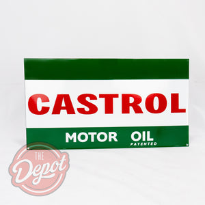 Enamel Oil Rack Sign - Castrol