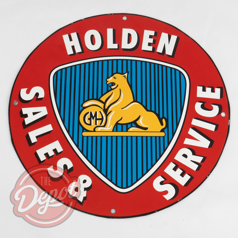 Retro Enamel Sign - Holden Heritage