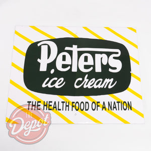 Acrylic Coated Sign - Peter's Ice Cream