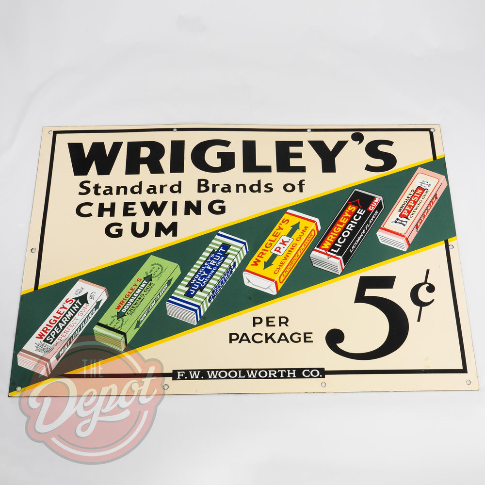 Retro Enamel Sign - Wrigley's Gum