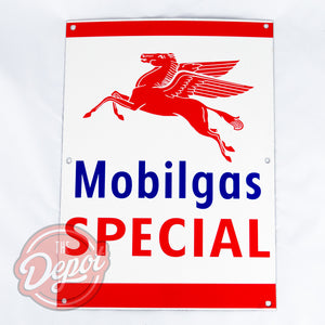 Enamel Sign - Mobilgas Special