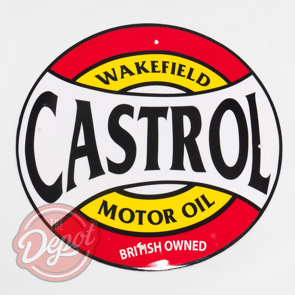 Acrylic Coated Sign - Castrol Wakefield Round