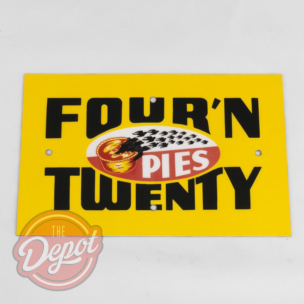 Acrylic Coated Sign - Four N Twenty Pies