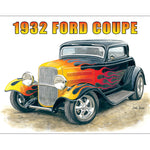 Tin Sign - 1932 Hot Rod Ford Coupe