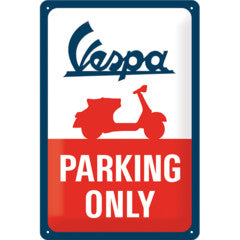 Vespa Parking Only Sign (Medium)