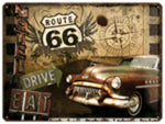 Tin Sign - Route 66 (Large)