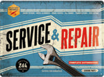 Tin Sign - Service & Repair (Large)