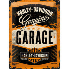 Tin Sign - Harley Davidson Genuine Garage (Large)