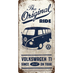 Tin Sign - VW Bulli "The Original Ride" (Long)