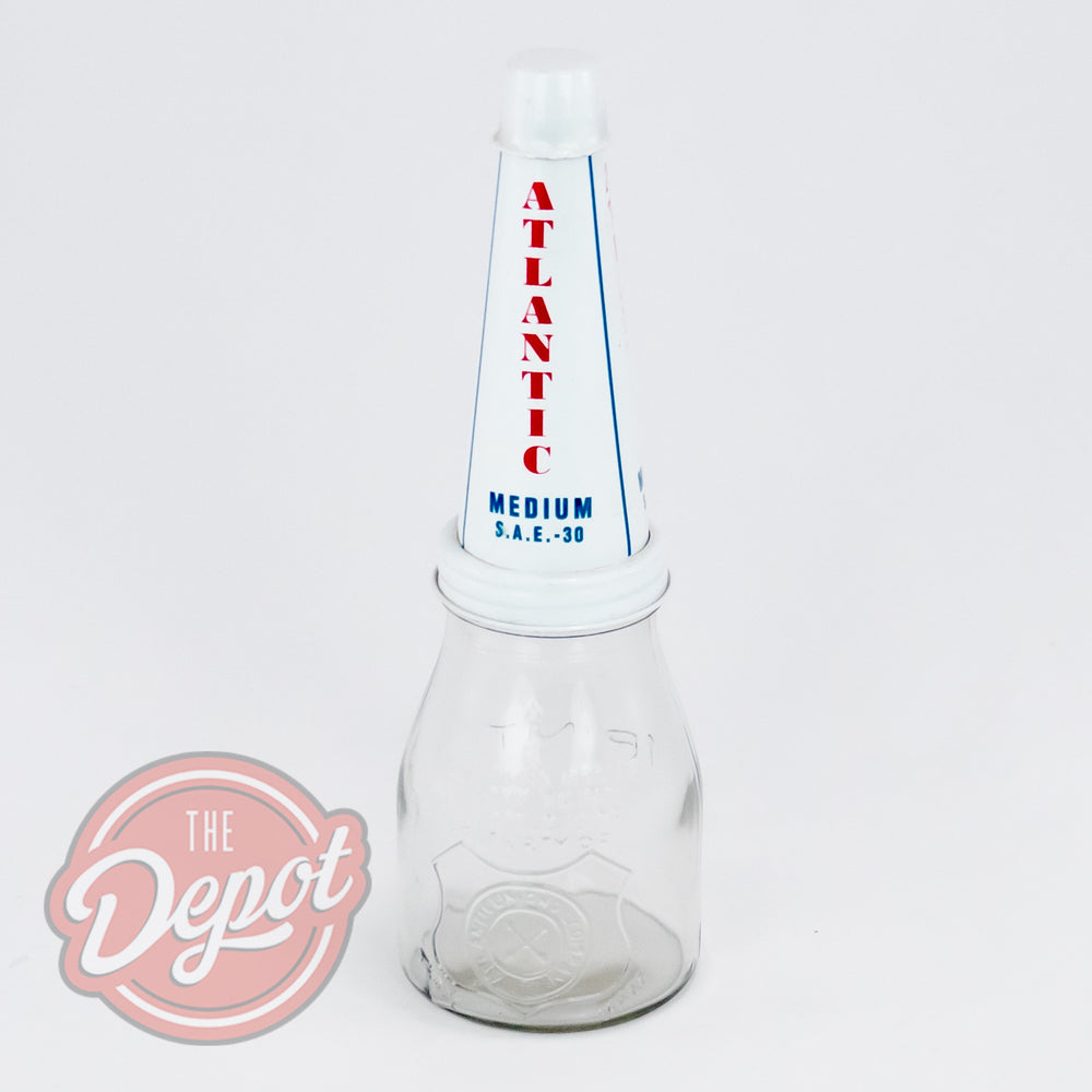 Reproduction Glass Oil Bottle - Atlantic Pint (Bottle only)