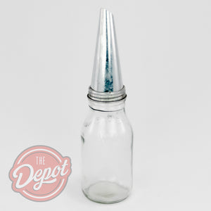 Reproduction Glass Oil Bottle - Cleanskin 1 Litre