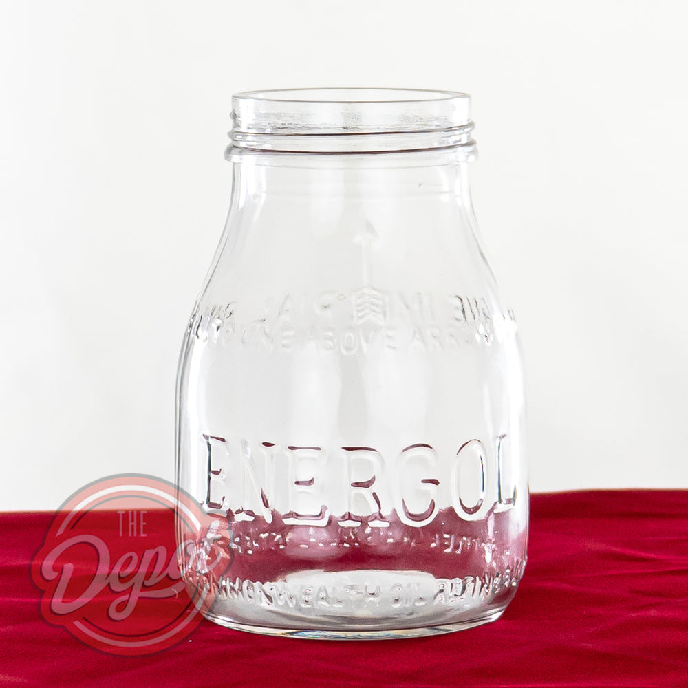 Reproduction Glass Oil Bottle - Energol Pint (Bottle only)