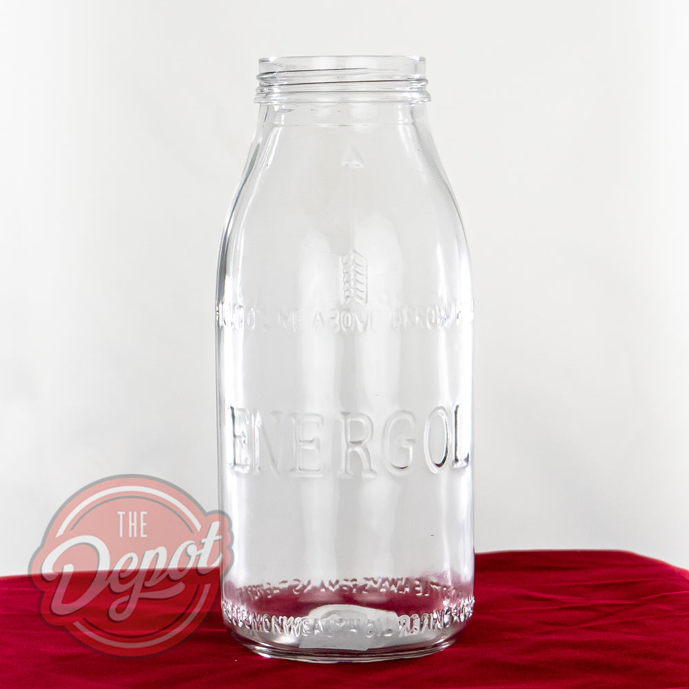 Reproduction Glass Oil Bottle - Energol Quart (Bottle only)