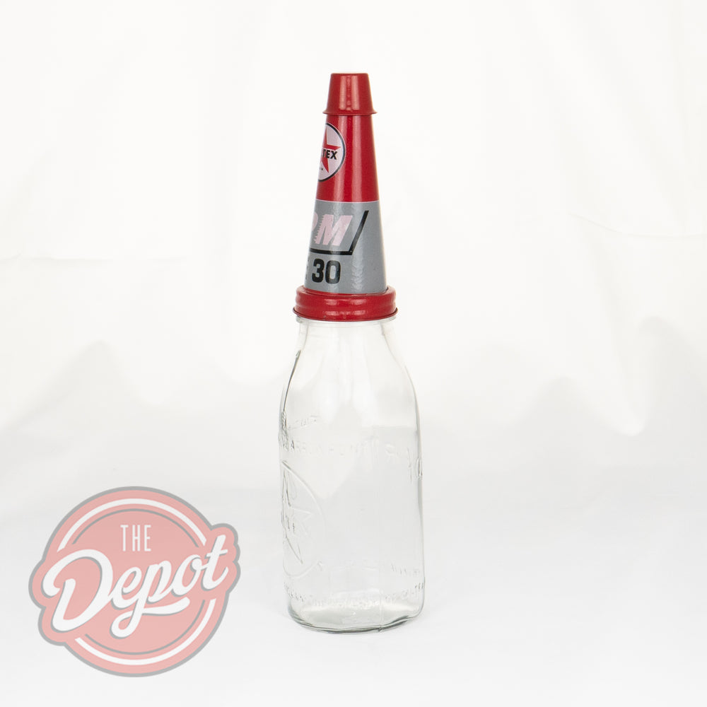Reproduction Glass Oil Bottle - Caltex Quart (Bottle only)