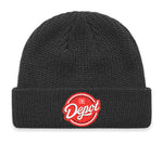 The Depot Beanie - Black with logo
