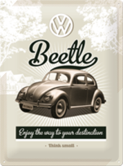 Tin Sign - VW Beetle (Large)