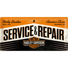 Tin Sign - Harley Davidson Service & Repair (Long)