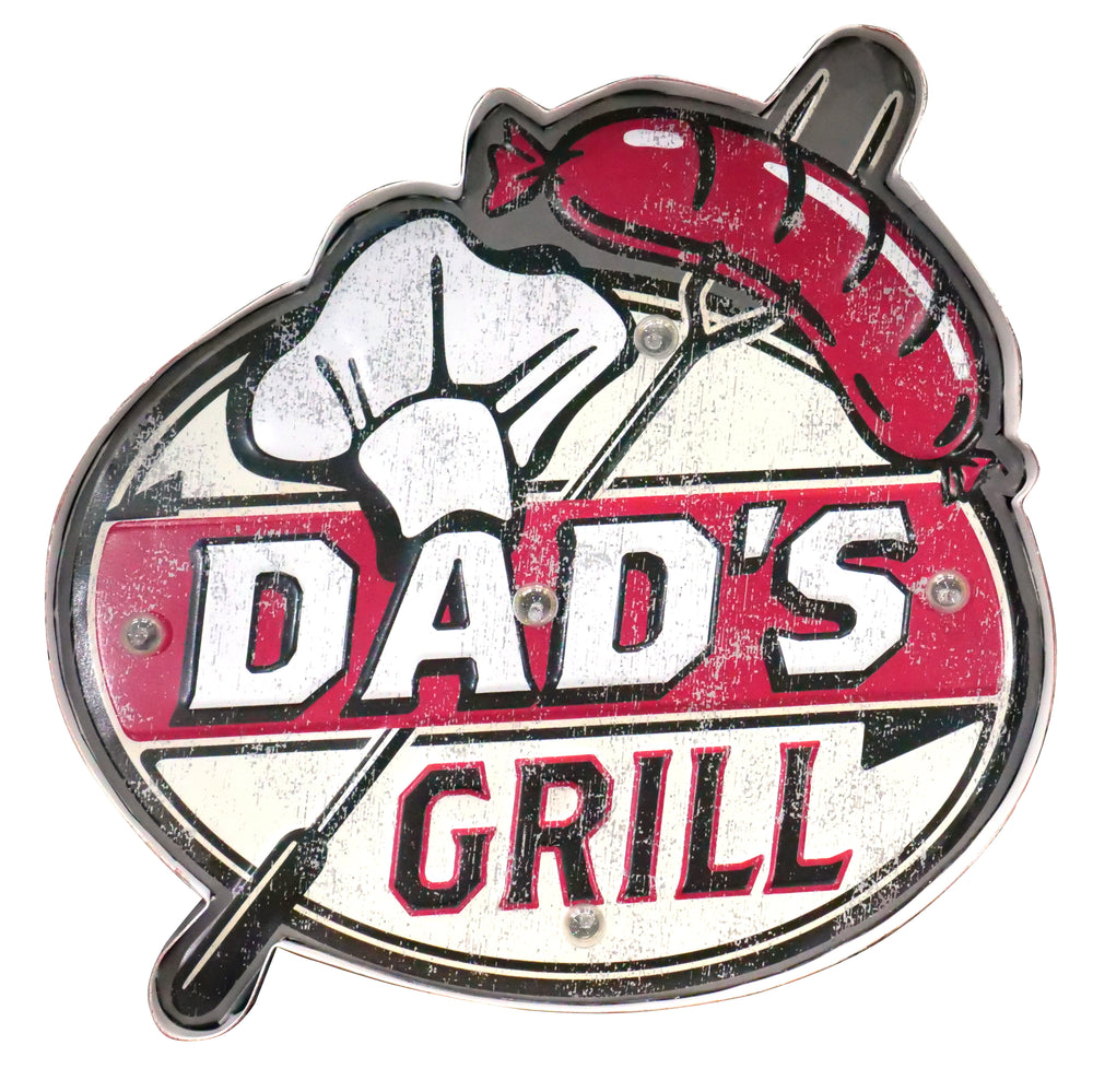 Metal LED Sign - Dad's Grill