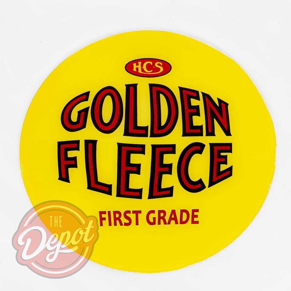 Reproduction Bowser Canteen Glass Insert - Golden Fleece First Grade