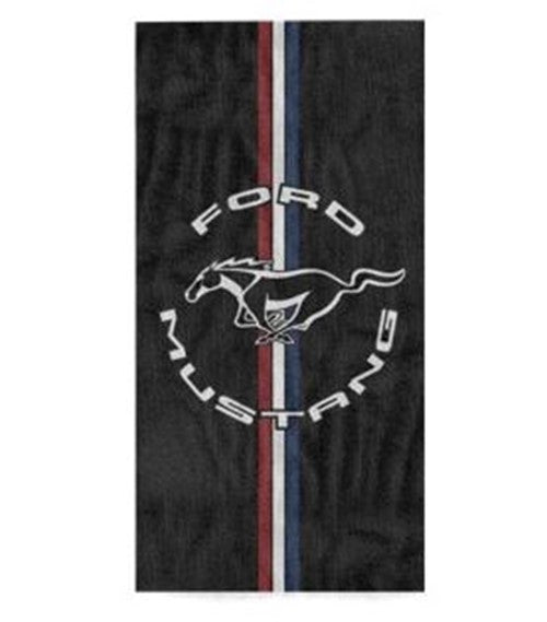 Ford Circle Mustang Logo Beach Towel