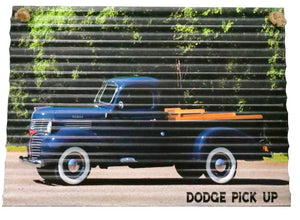 Corrugated Sign - Dodge Pickup