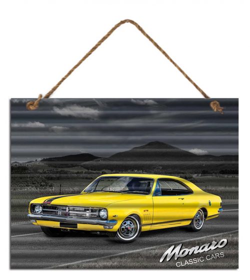 Corrugated Sign - Holden Monaro (Yellow)