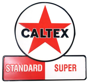 Tin Sign - Die Cut Caltex Standard/Super