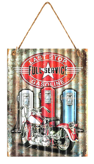 Corrugated Sign - Last Fuel Stop