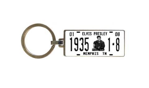 Elvis Keyring - Licence Plate 1935