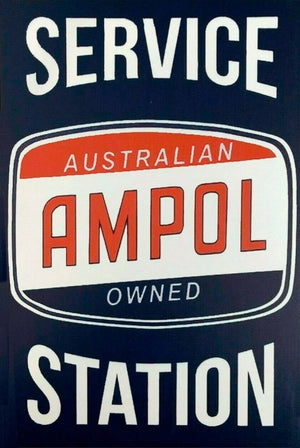 Tin Sign - Ampol Service Station