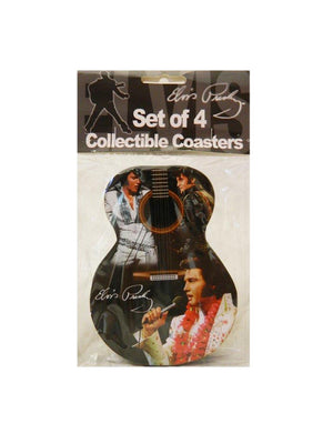 Elvis Coasters Guitar Shape (set of 4)