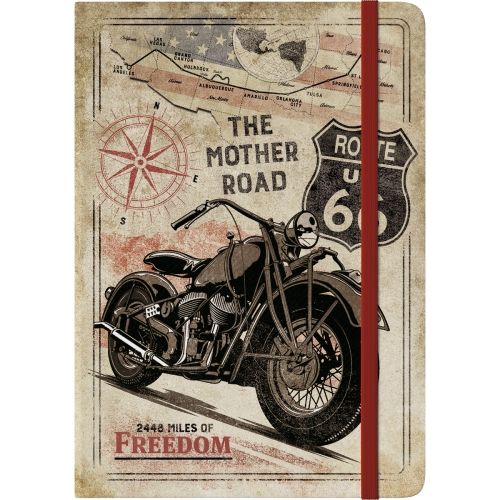 A5 Notebook - Route 66 Bike Map