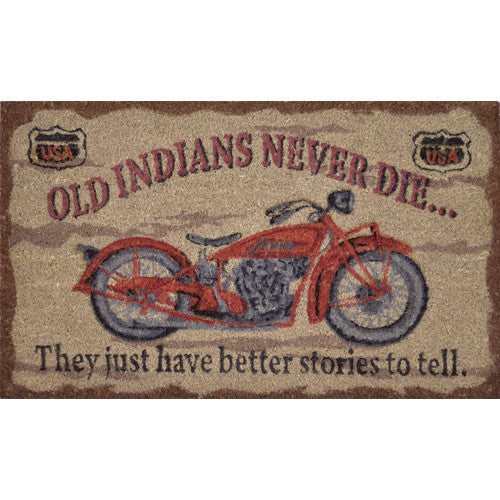 Old Indian Motorcycles Doormat