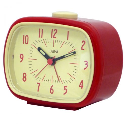 Leni Retro Alarm Clock (Red)