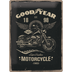 Tin Sign - Good Year Motorcycle (Large)